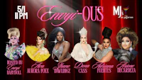 a poster for a drag show with a group of women