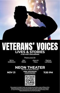 veteran's voices lives & stories poster